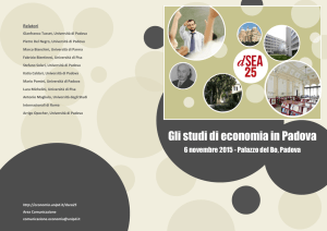 Gli studi di economia in Padova