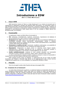 Introduzione a EDW