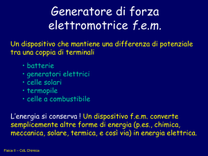 Generatore di forza elettromotrice f.e.m.
