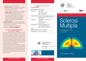 Sclerosi Multipla - Fondazione Mondino