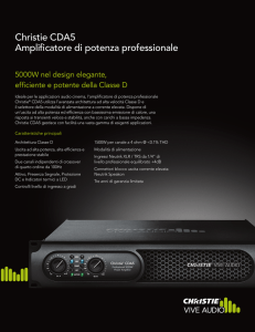 Christie CDA5 Amplificatore di potenza professionale