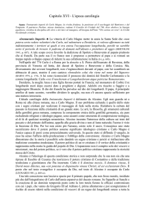 Capitolo XVI - L`epoca carolingia - Dott. Faustino Nazzi