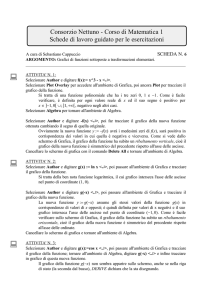 Scheda 6 - Dipartimento di Matematica