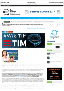 15.12.2016 - TIM, Wikipedia e Politecnico di Milano con #WiKiTIM
