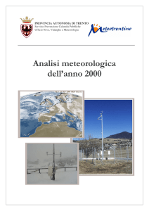 Analisi meteorologica dell`anno 2000