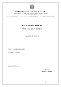 IIID - Liceo classico "Jacopo Stellini"