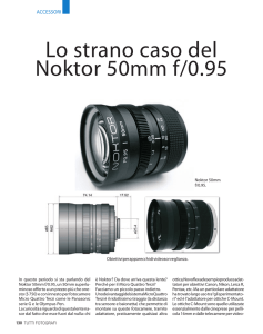 Lo strano caso del Noktor 50mm f/0.95
