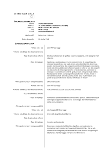 Curriculum Vitae - Università degli Studi del Sannio