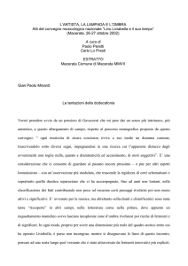 Gian Paolo Minardi: Le tentazioni della dodecafonia