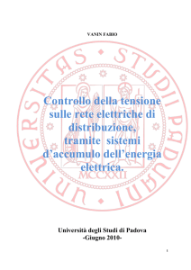 Controllo della tensione sulle rete elettriche di distribuzione, tramite