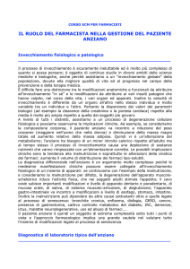 il ruolo del farmacista nella gestione del paziente anziano