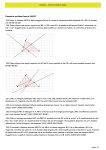 Geometria euclidea-Esercizi 248-257 248) Dato un trapezio ABCD