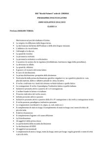 IISS “Nicolò Palmeri” sede di CIMINNA PROGRAMMA SVOLTO DI