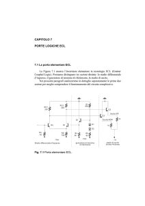 CAPITOLO 7 PORTE LOGICHE ECL