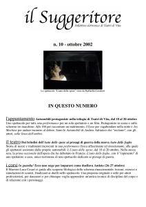 n. 10 - ottobre 2002 IN QUESTO NUMERO