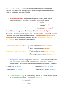 MAPPA DEI COMPLEMENTI