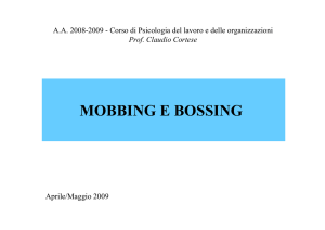 MOBBING E BOSSING