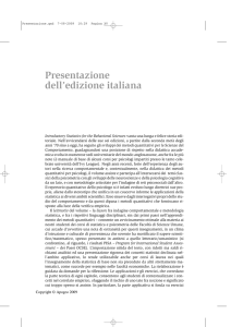 Presentazione dell`edizione italiana
