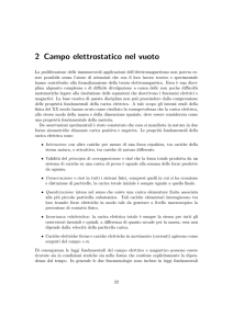 2 Campo elettrostatico nel vuoto