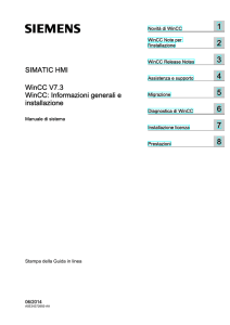 SIMATIC HMI WinCC V7.3 - Informazioni