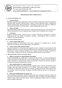 PROGRAMMA DEL CORSO (9CFU) 1. Concetti di base: Definizioni