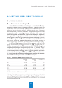 Il settore della radiotelevisione