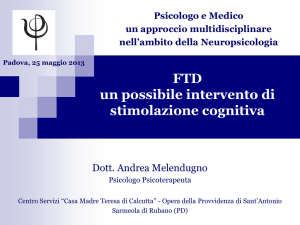 FTD un possibile intervento di stimolazione cognitiva