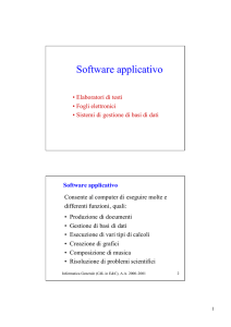 Software applicativo