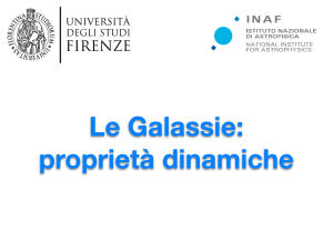 Le galassie: proprietà dinamiche