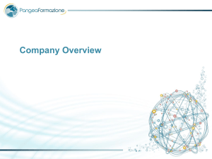 Company Overview - PANGEA FORMAZIONE