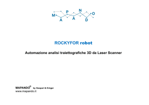 Automazione analisi traiettografiche 3D da Laser