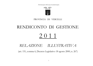 Relazione illustrativa 2011