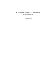 Il teorema di Wilson: Un tentativo di generalizzazione