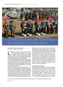 La riforma strutturale delle Forze Armate: tra