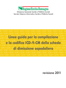 linee guida sdo 2011 - Bollettino Ufficiale della Regione Emilia