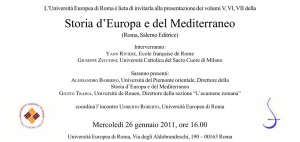 Storia d`Europa e del Mediterraneo