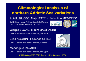 Climatological analysis of northern Adriatic Sea
