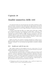 Analisi numerica delle reti