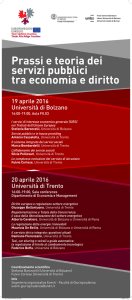 19 aprile 2016 Università di Bolzano 20 aprile 2016
