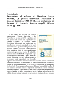 Recensione al volume di Massimo Longo Adorno, La