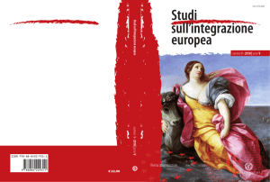 Numero 1 (gennaio - aprile) - Studi sull`integrazione europea