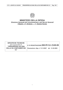 (n\260 265-R1-U.I-CAS-09 \223FRIGORIFERO AD UNA CELLA SU