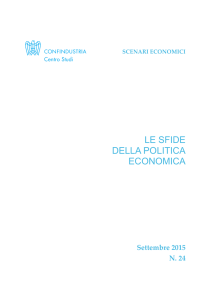 LE SFIDE DELLA POLITICA ECONOMICA