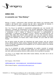 comunicato Anna Oxa