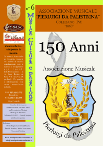 Associazione Musicale “PIERLUIGI DA PALESTRINA” n° 6