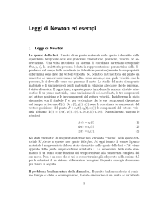 Leggi di Newton ed esempi