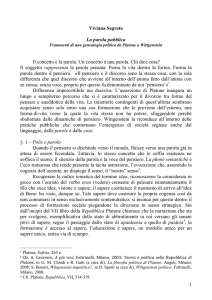 Segreto Parola pubblica (1) - società italiana di filosofia politica