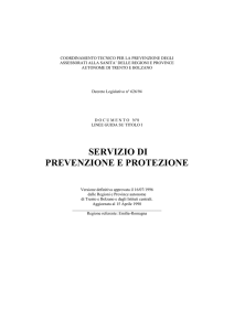 servizio di prevenzione e protezione