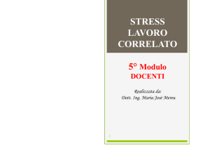modulo 5 stress lavoro correlato