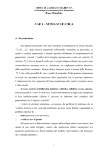 CAP. 4 – STIMA STATISTICA - UniFI